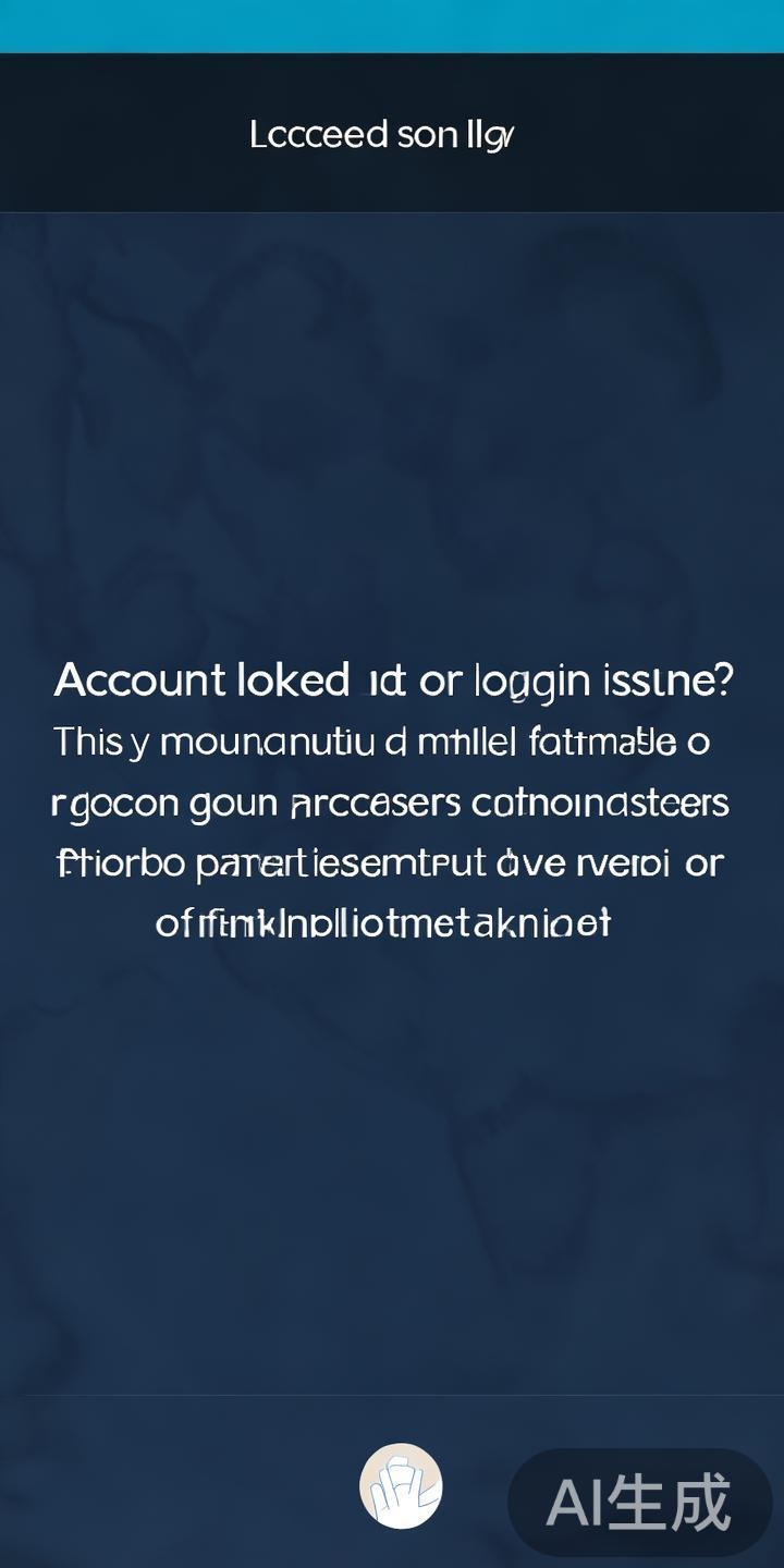 账号被锁定或登录异常？
可能是多次尝试失败或账号